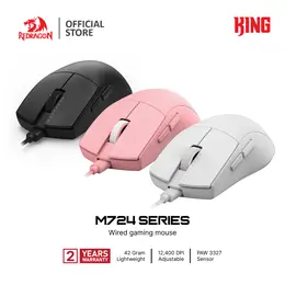 Redragon K1NG M724 Mouse Gaming Ringan untuk Performa Maksimal