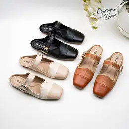 Sepatu Flat Wanita dengan Buckle Mewah untuk Tampilan Elegan
