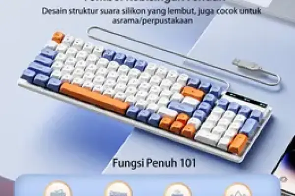 Keyboard Kantor dan Game dengan Nuansa Mekanis yang Tenang
